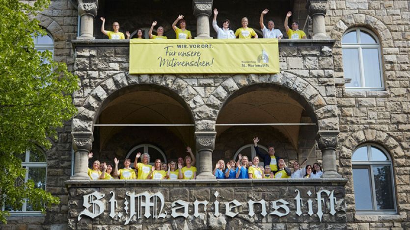 Mitarbeiter St. Marienstift Luftbild Mitarbeiter St. Marienstift Luftbild