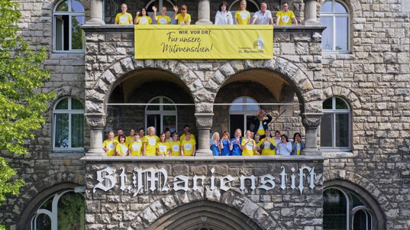 Mitarbeiter St. Marienstift Luftbild Mitarbeiter St. Marienstift Luftbild