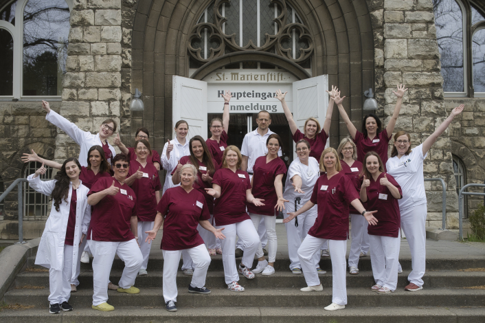 Das Team des Hebammenkreißsaals Gruppenfoto Hebammenkreißsaal