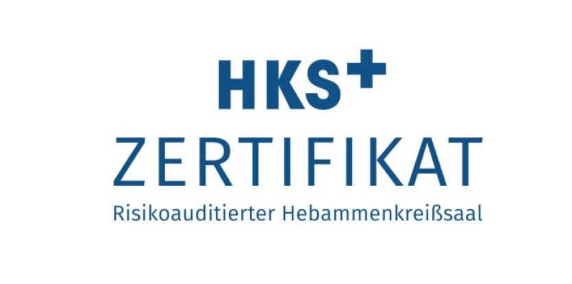 Zertifikat in blauen Buchstaben HKS+Zertifikat