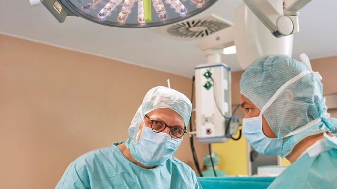 Mahlfeld im OP-Raum Mahlfeld im OP-Raum