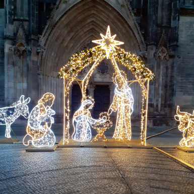 Lichterwelten unter dem Dom