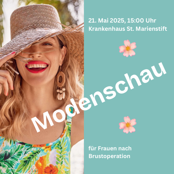 sommerlich-freundliche Einladung zur Modenschau für Frauen nach Brustoperationen