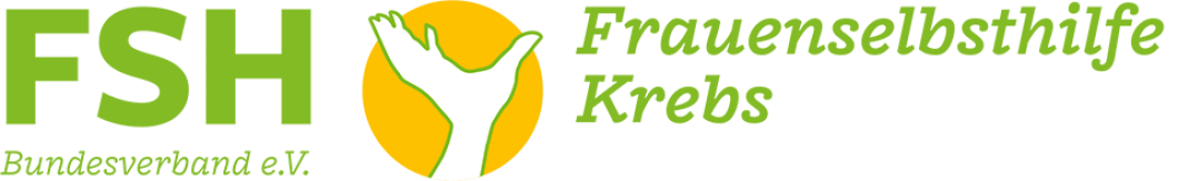 grün-oranges Logo der Frauenselbsthilfegruppe Krebs