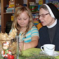 Oberin Schwester Laetitia im Gespräch