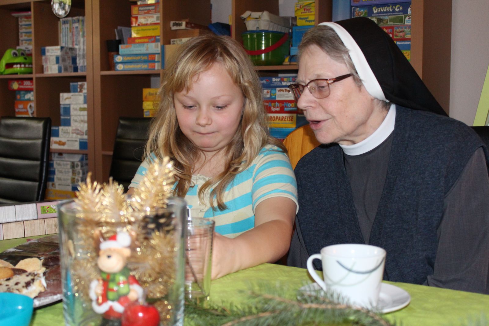 Oberin Schwester Laetitia im Gespräch