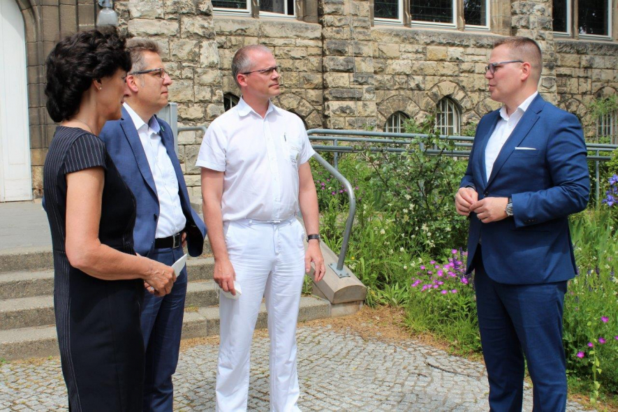 Tino Sorge im Gespräch mit dem Direktorium des St. Marienstiftes