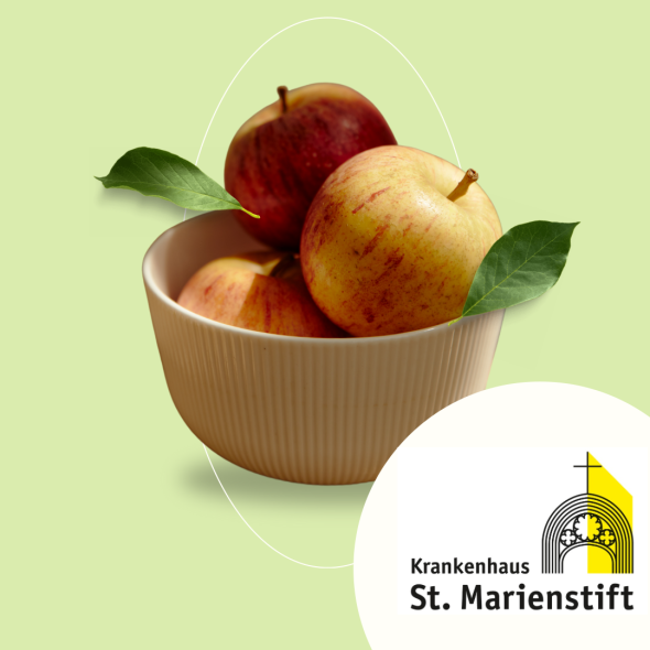 Gesunde Ernährung Eine Schale mit Äpfeln